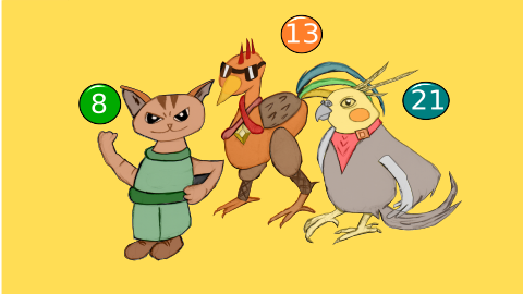 Screenshot of game: Balls move. Tap Balls with numbers. Ne reading needed. beyond basics